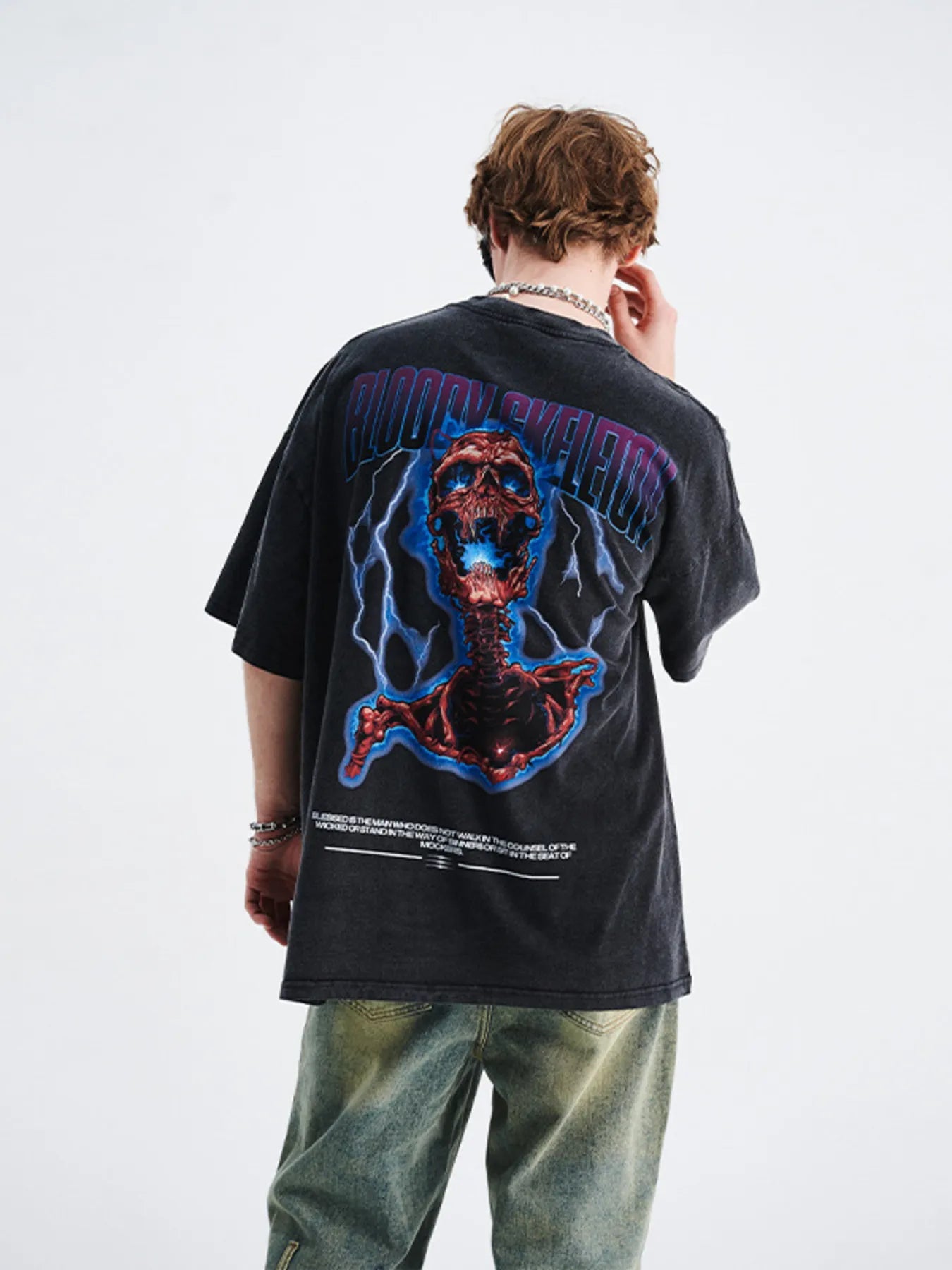 Men's Graphic Round Neck Short Sleeve T-Shirt - MDX Global Store