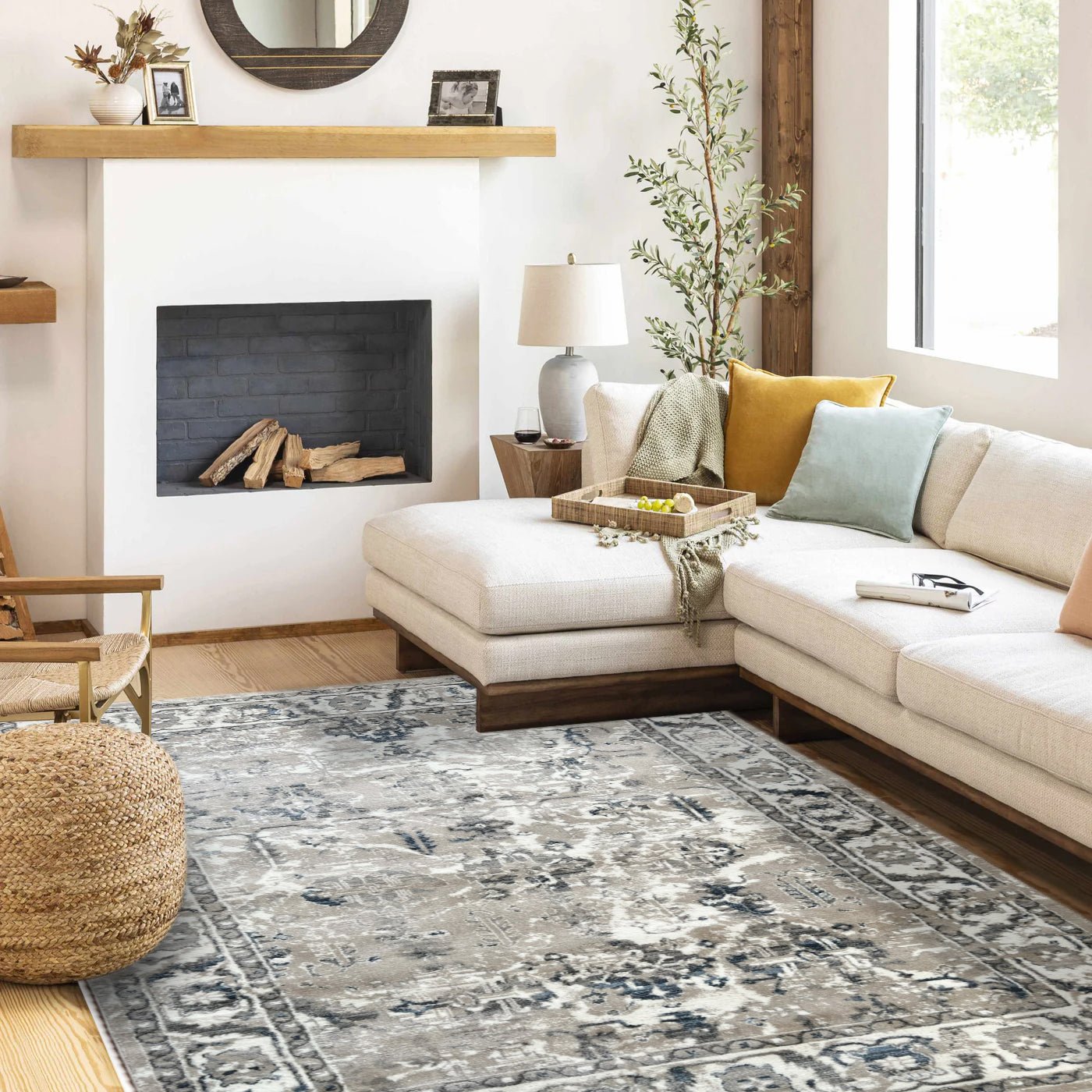 ROY's Home Vintage Effect Area Rugs, - MDX Global Store
