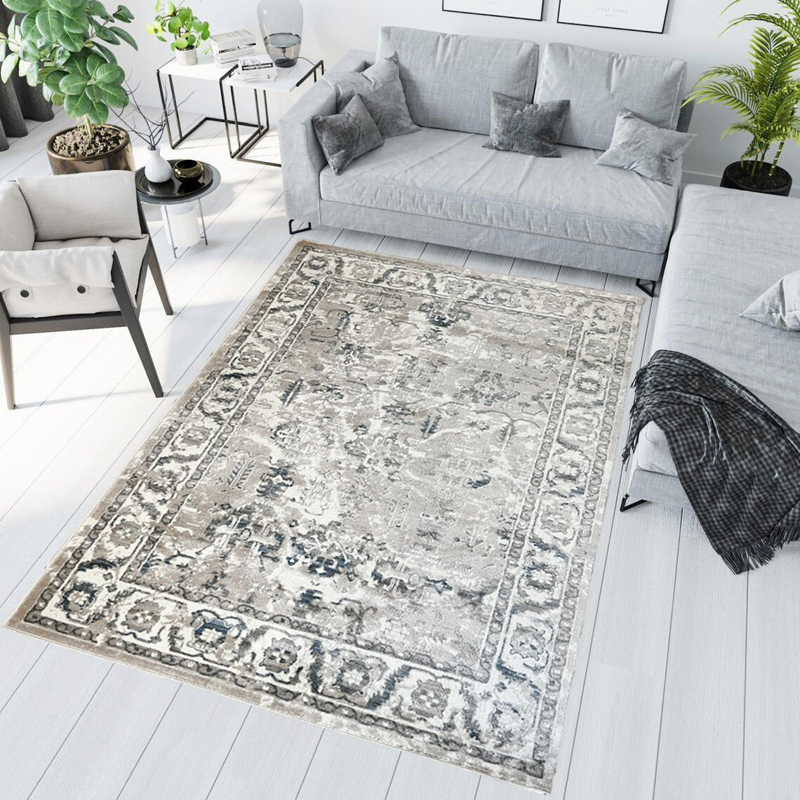 ROY's Home Vintage Effect Area Rugs, - MDX Global Store