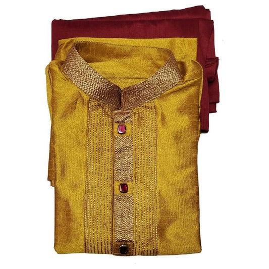 Boys Kurta Pyjama - Gold