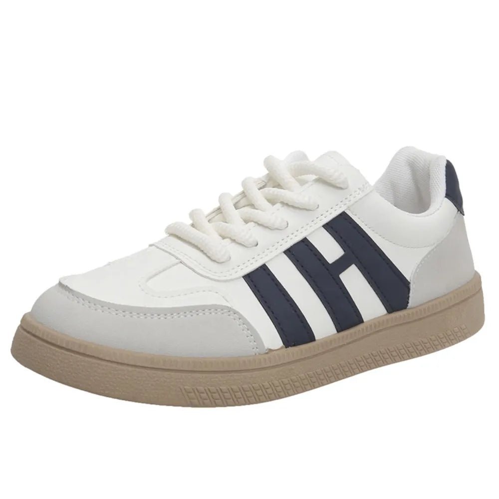 Contrast Round Toe Platform Sneakers - MDX Global Store