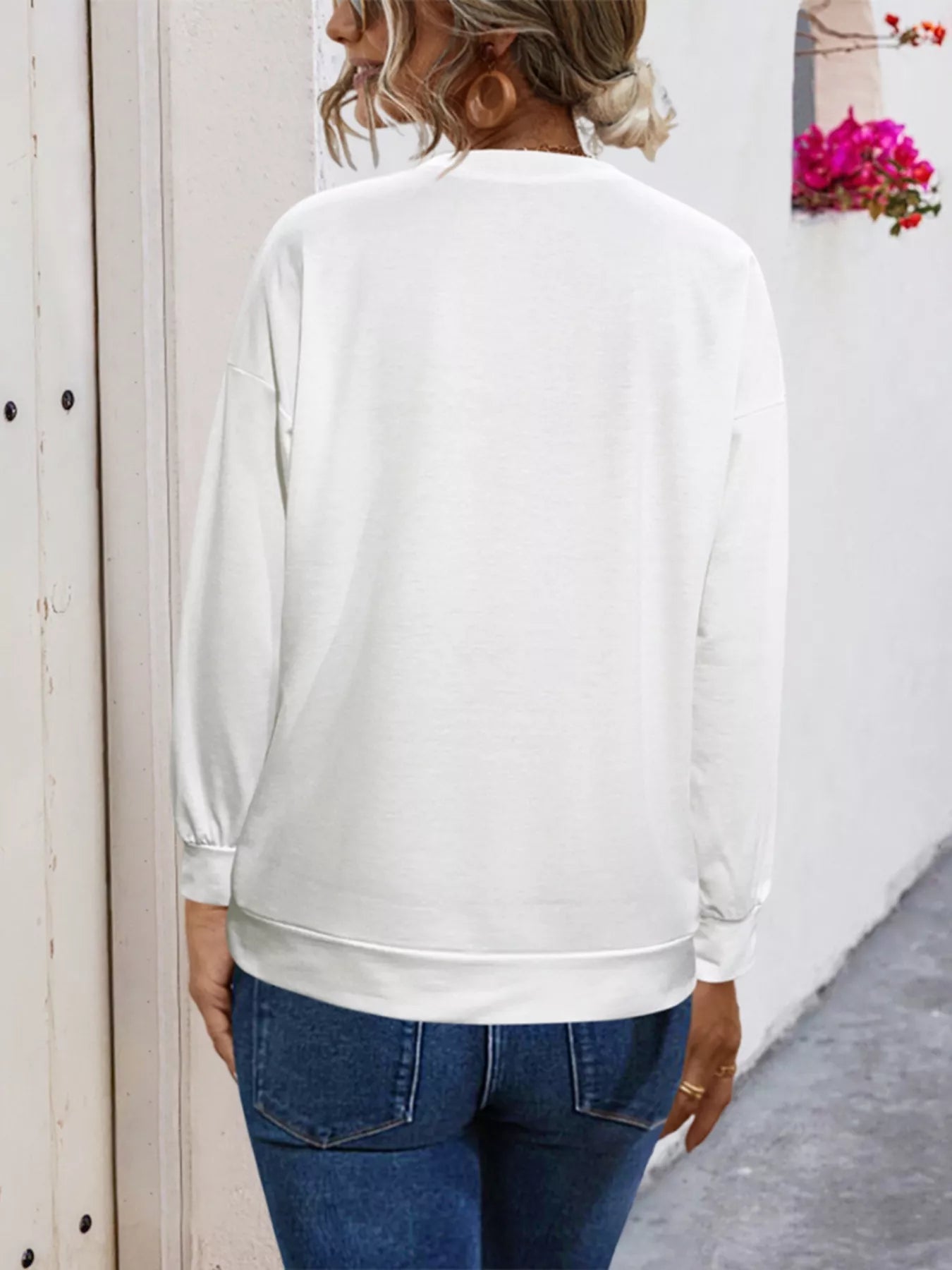 Graphic Round Neck Dropped Shoulder T-Shirt - MDX Global Store