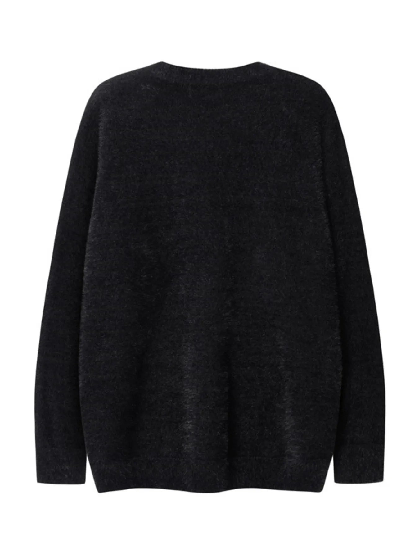 Men's Butterfly Fuzzy Round Neck Sweater - MDX Global Store