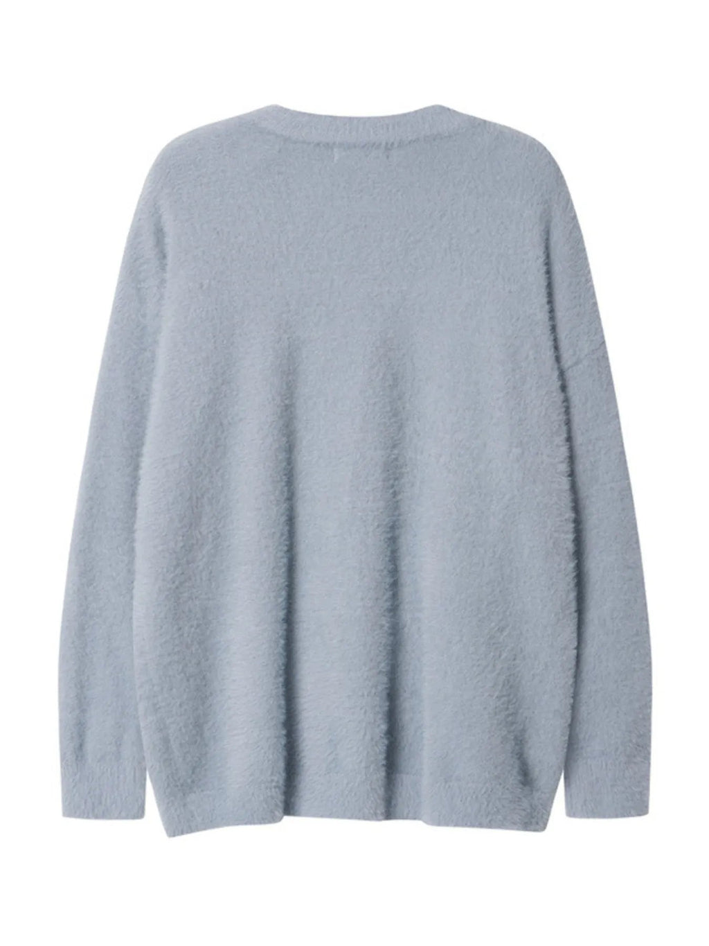 Men's Butterfly Fuzzy Round Neck Sweater - MDX Global Store