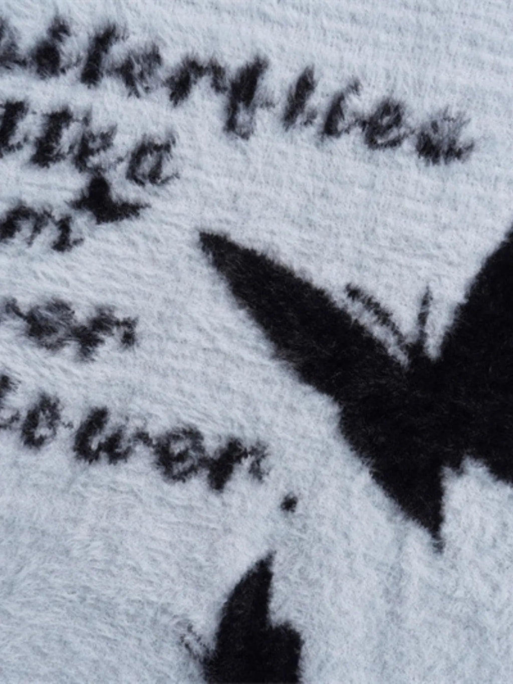 Men's Butterfly Fuzzy Round Neck Sweater - MDX Global Store