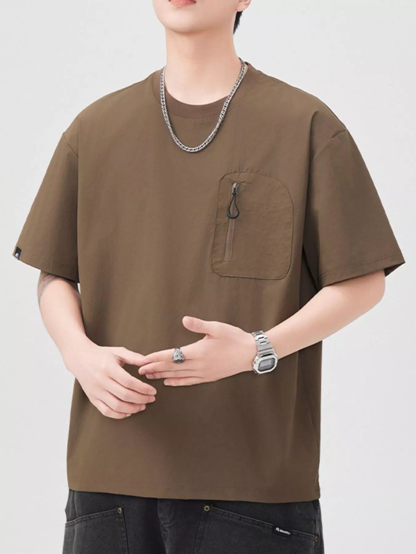Men's Casual Pocket Short Sleeve T-Shirt - MDX Global Store