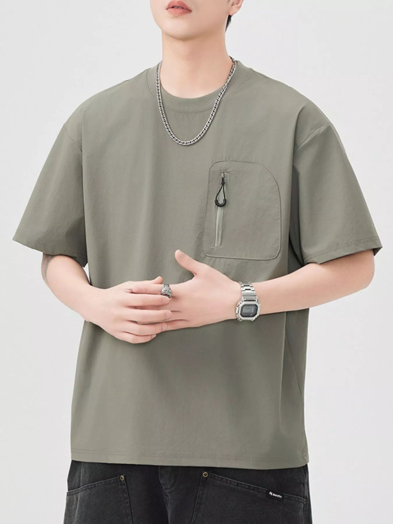 Men's Casual Pocket Short Sleeve T-Shirt - MDX Global Store