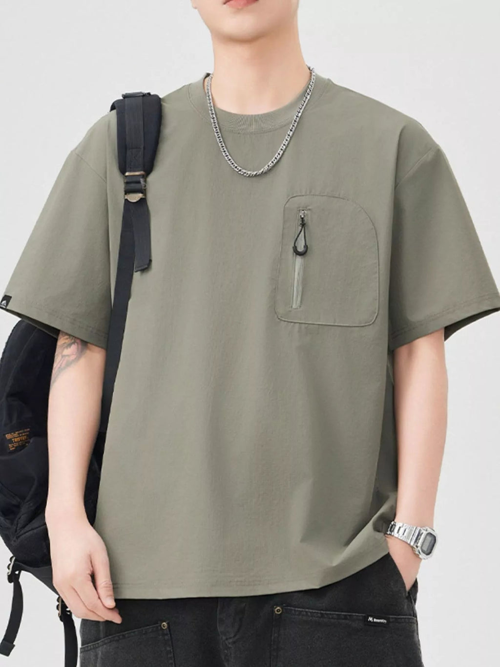 Men's Casual Pocket Short Sleeve T-Shirt - MDX Global Store