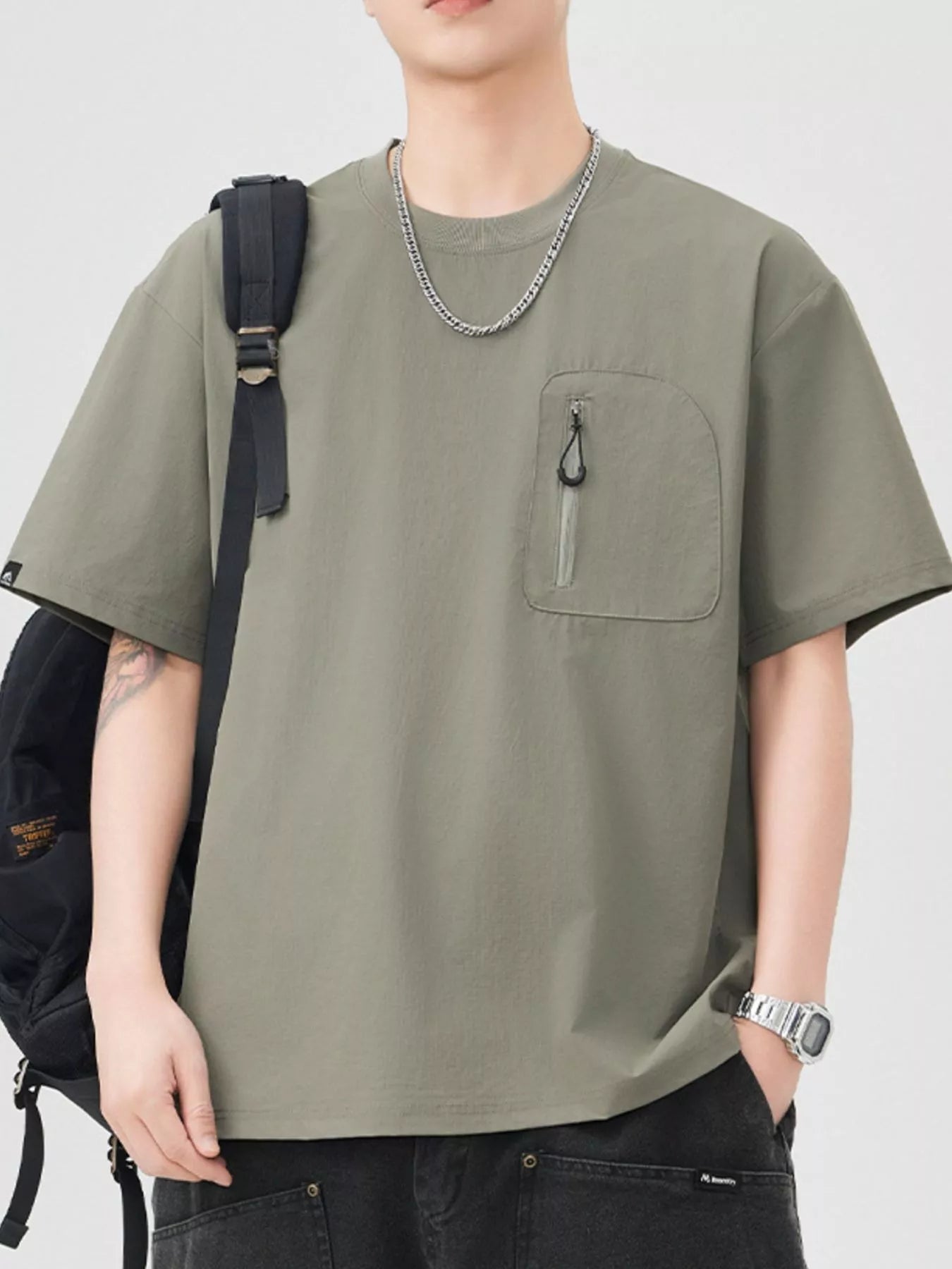 Men's Casual Pocket Short Sleeve T-Shirt - MDX Global Store