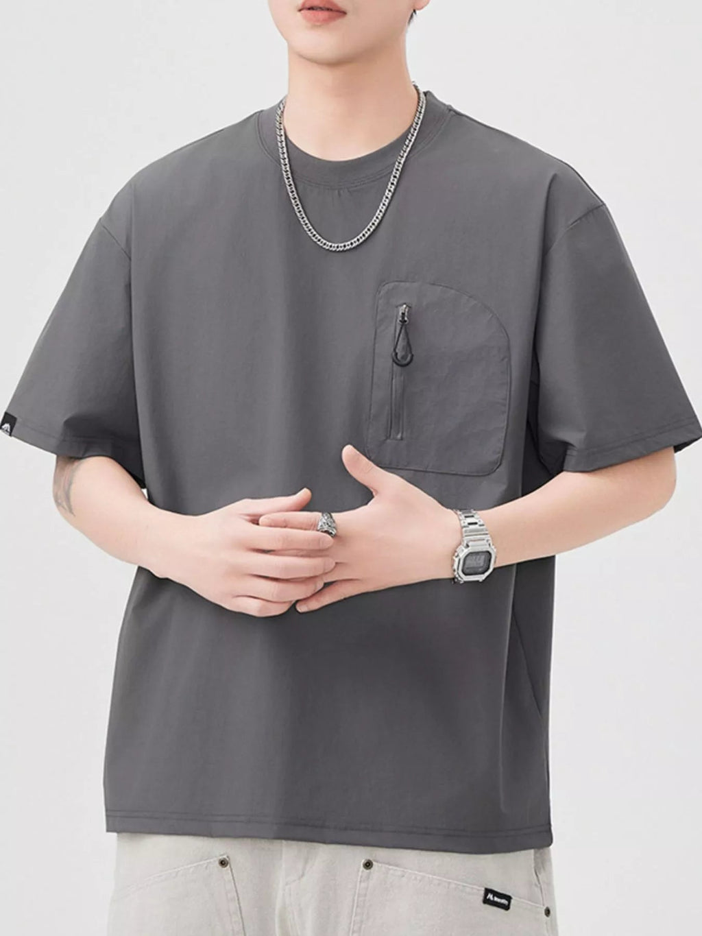 Men's Casual Pocket Short Sleeve T-Shirt - MDX Global Store