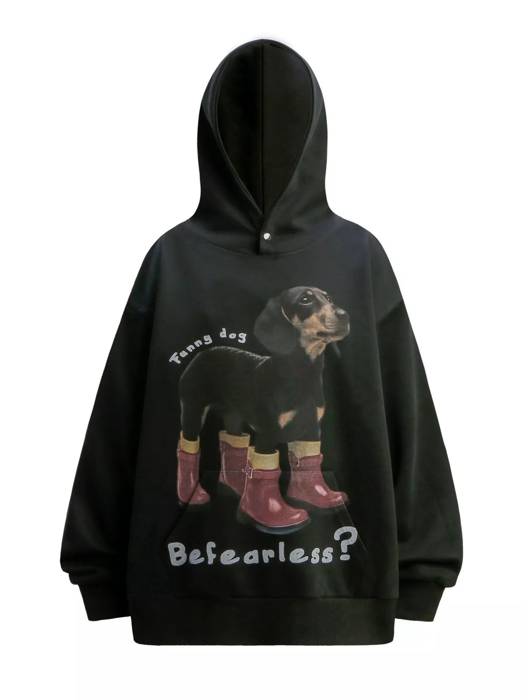 Men's Dog Graphic Long Sleeve Hoodie - MDX Global Store