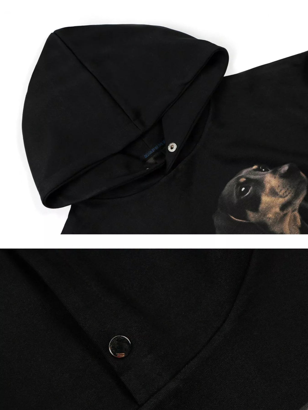 Men's Dog Graphic Long Sleeve Hoodie - MDX Global Store