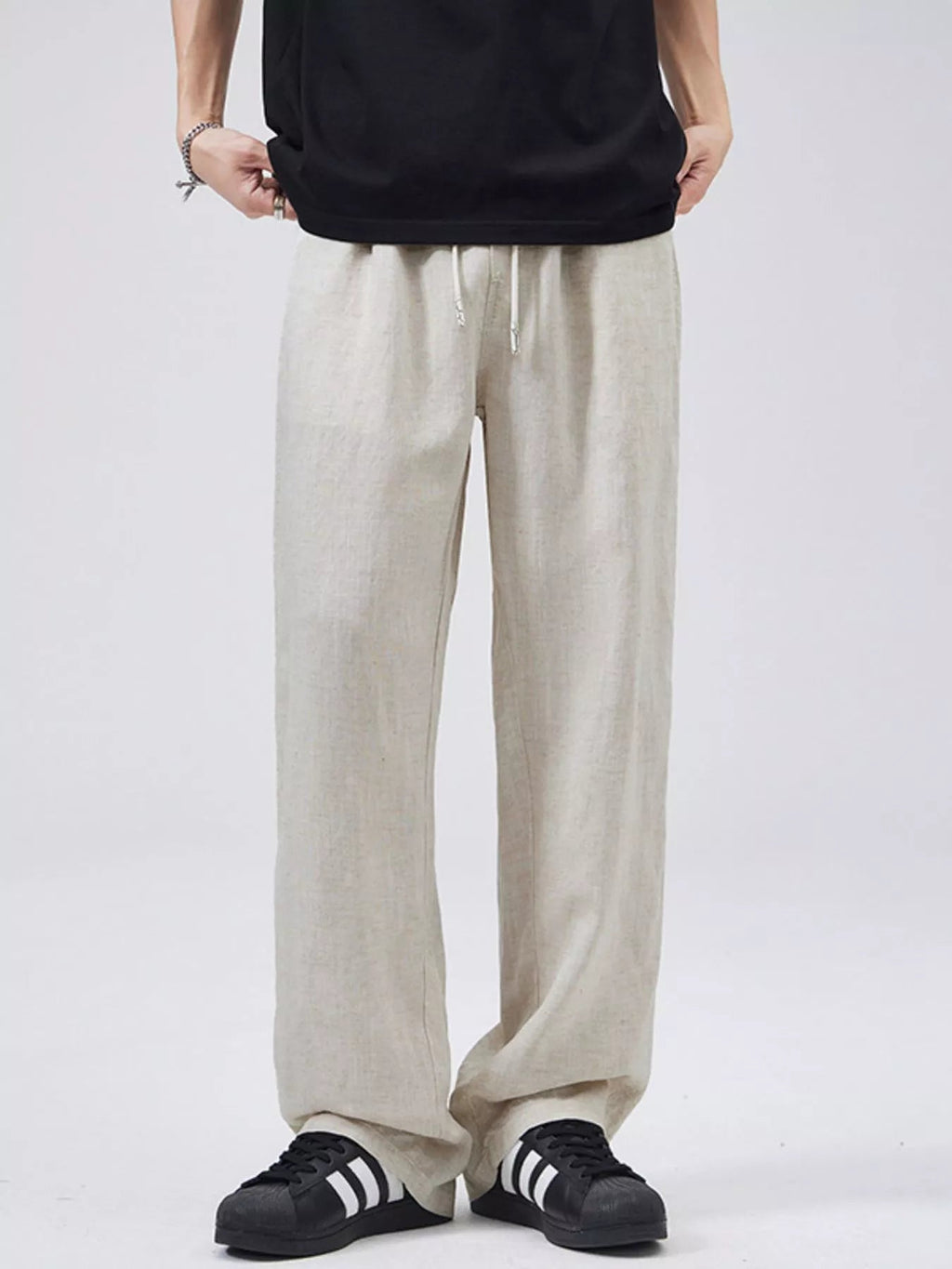 Men's Full Size Casual Loose - Fit Drawstring Pants Plus Size - MDX Global Store