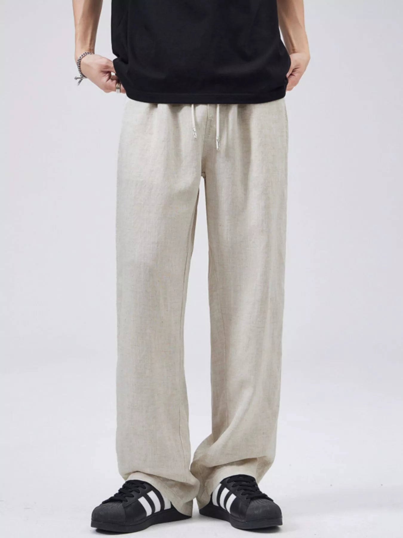 Men's Full Size Casual Loose - Fit Drawstring Pants Plus Size - MDX Global Store