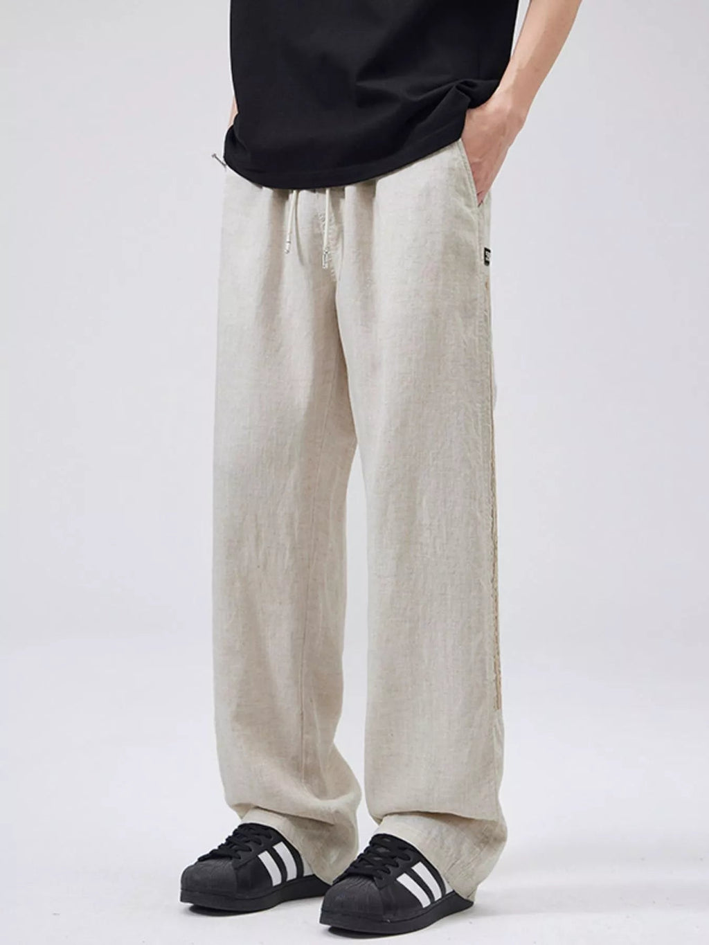 Men's Full Size Casual Loose - Fit Drawstring Pants Plus Size - MDX Global Store