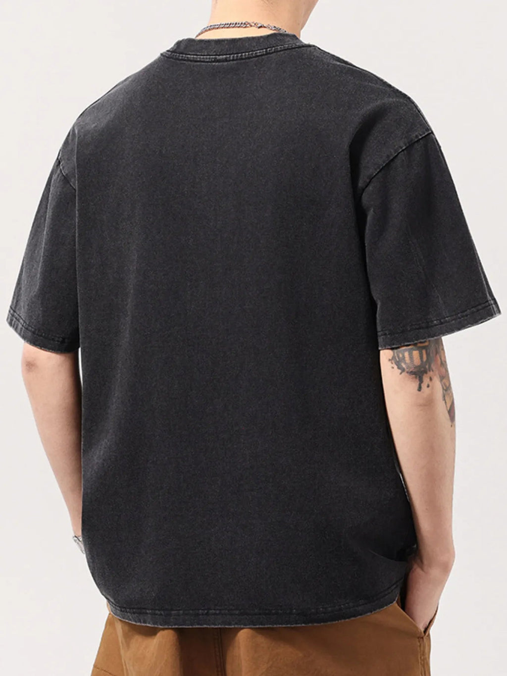 Men's Full Size Graphic Round Neck Short Sleeve T-Shirt Plus Size - MDX Global Store