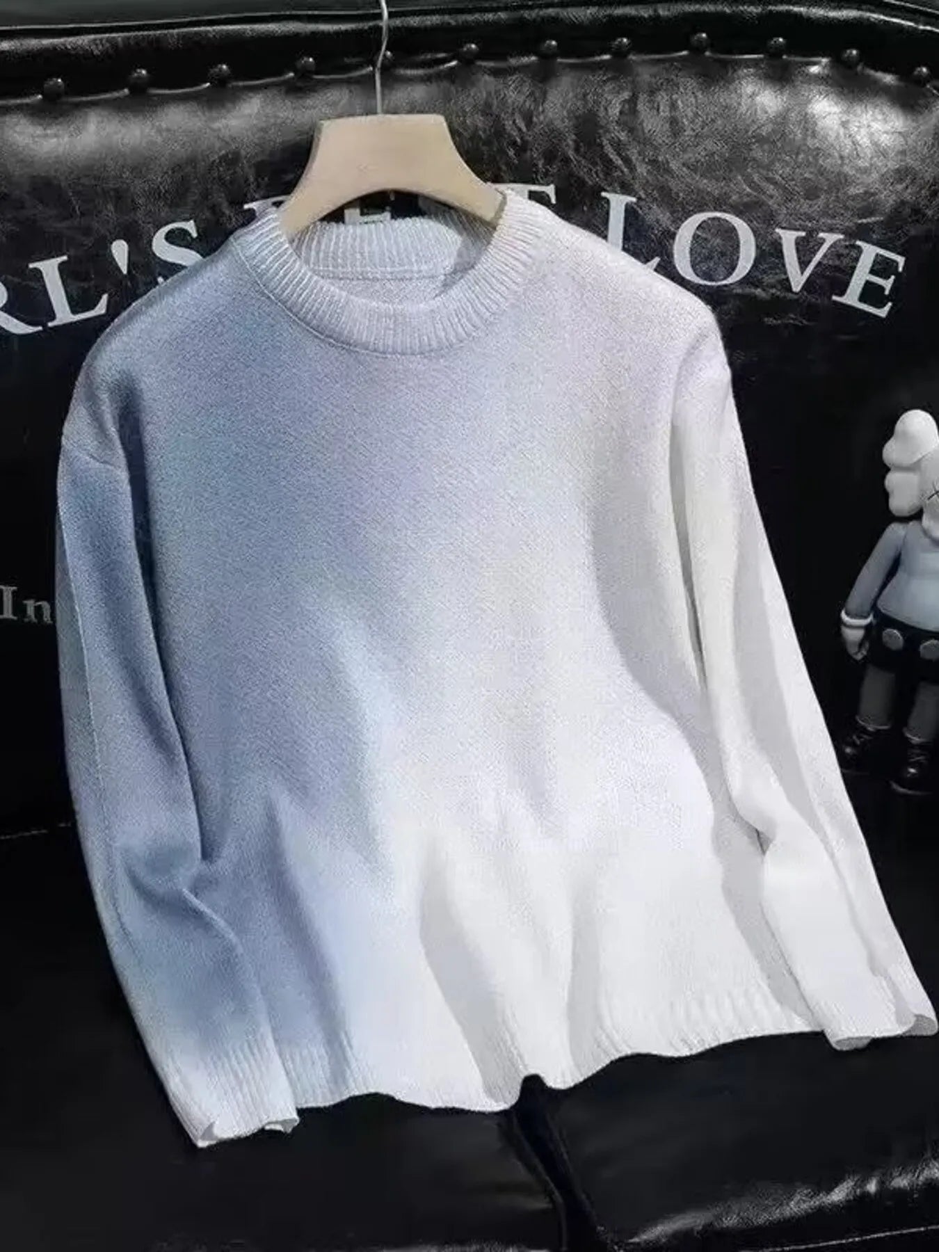 Men's Gradient Round Neck Knitted Pullover - MDX Global Store