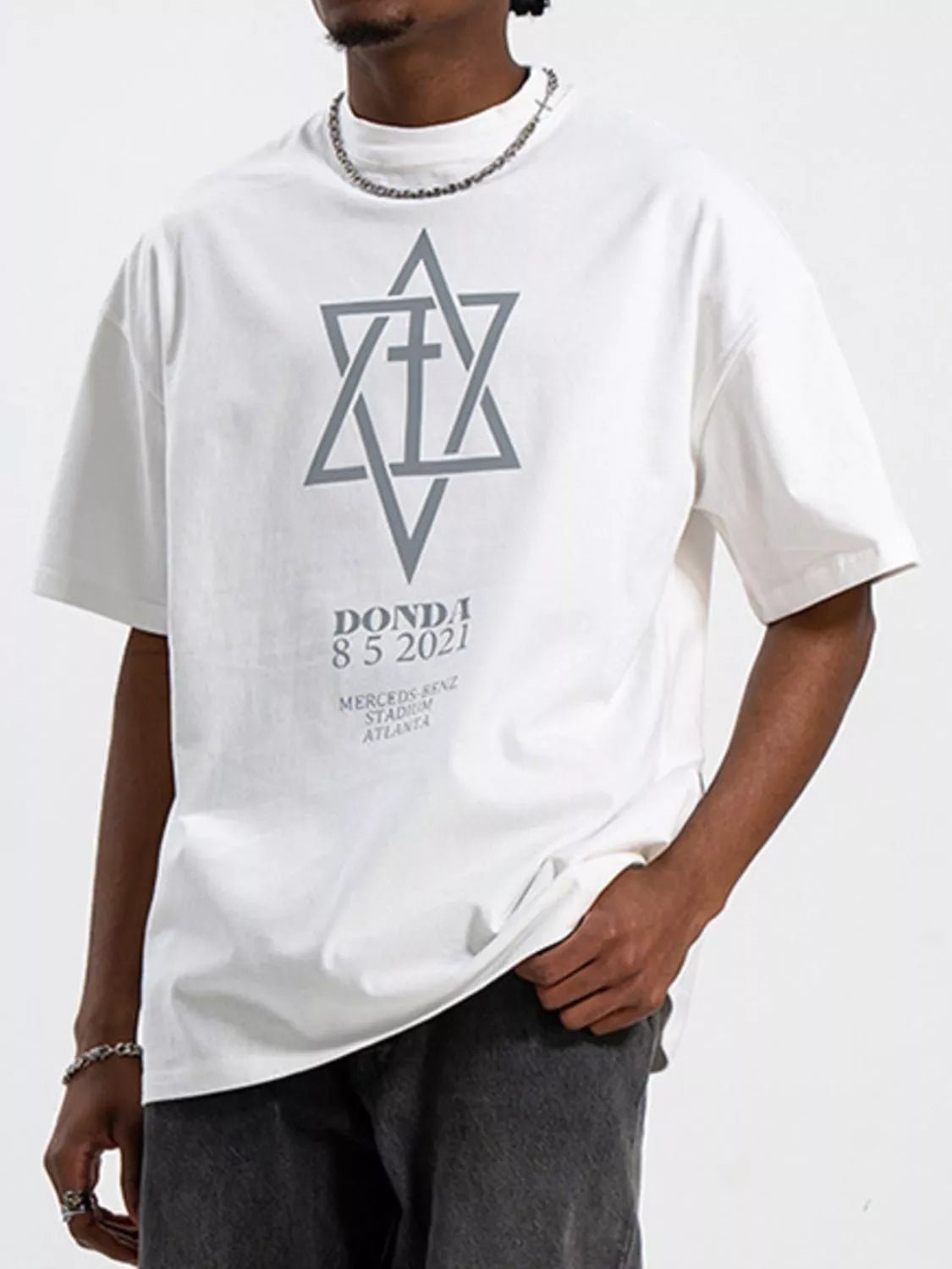 Men's Graphic Round Neck Half Sleeve T-Shirt - MDX Global Store