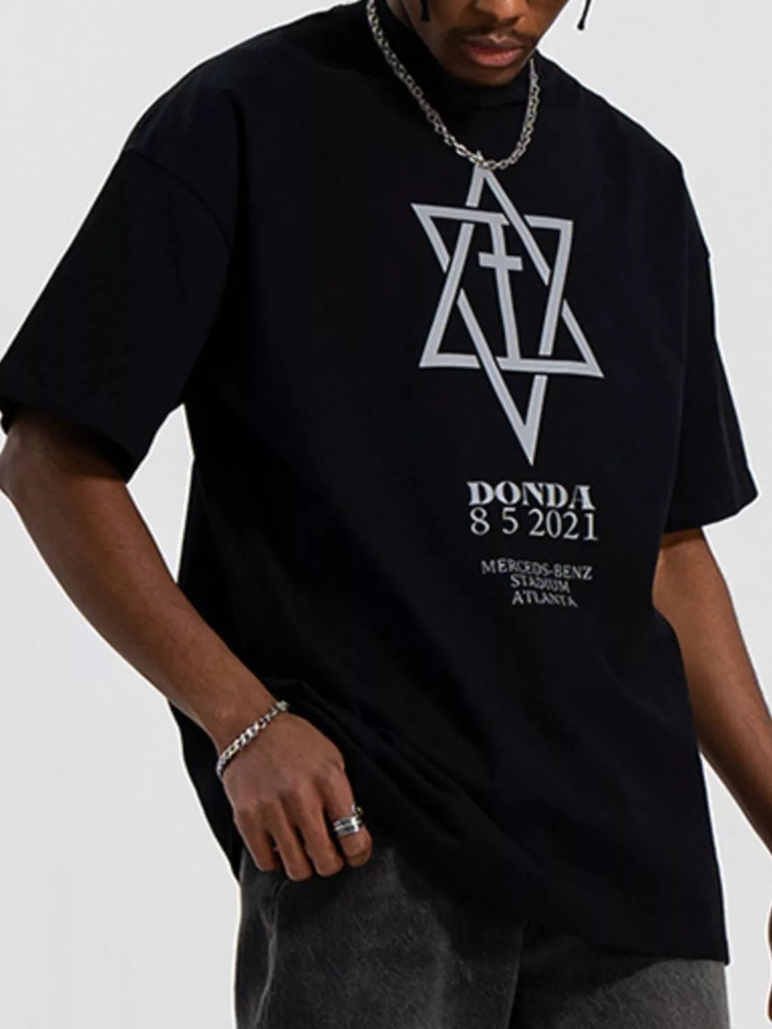 Men's Graphic Round Neck Half Sleeve T-Shirt - MDX Global Store