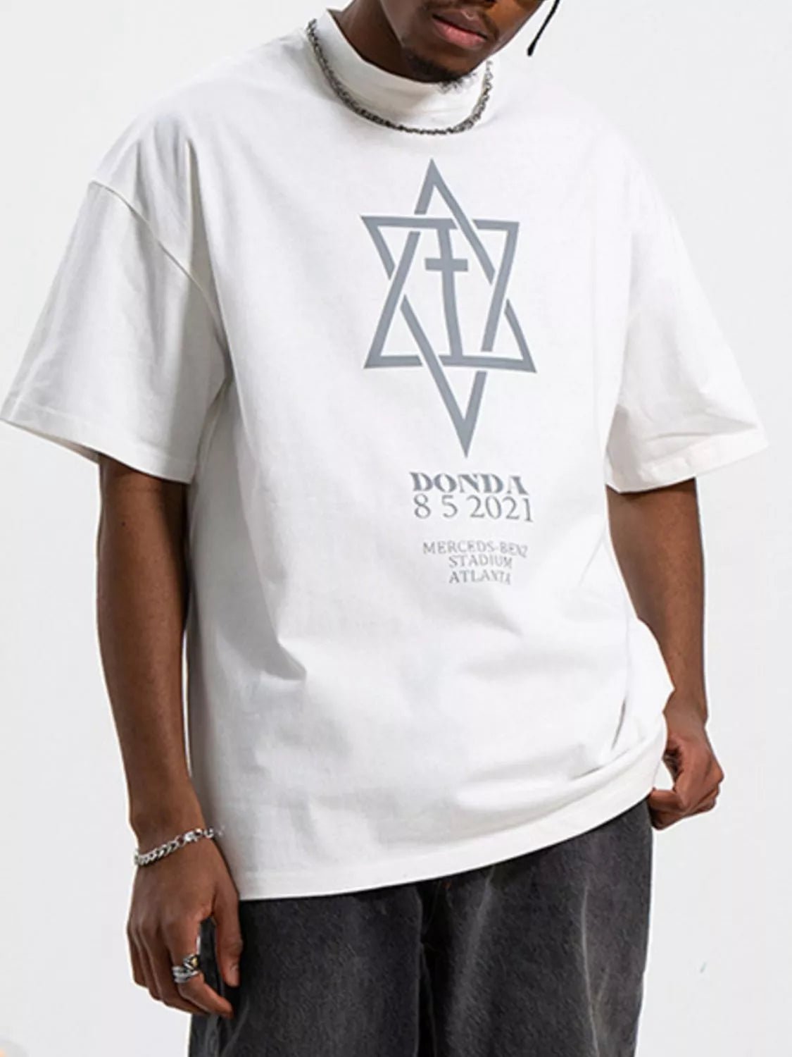 Men's Graphic Round Neck Half Sleeve T-Shirt - MDX Global Store