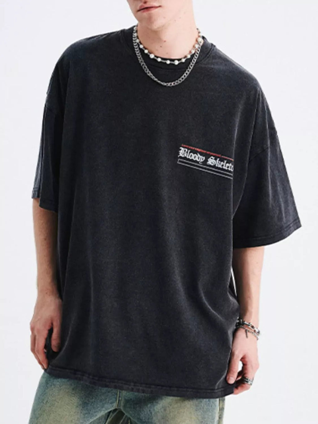 Men's Graphic Round Neck Short Sleeve T-Shirt - MDX Global Store