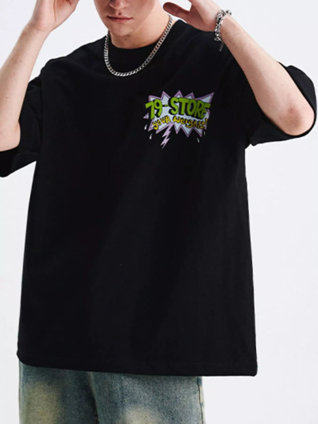 Men's Graphic Round Neck Short Sleeve T-Shirt - MDX Global Store