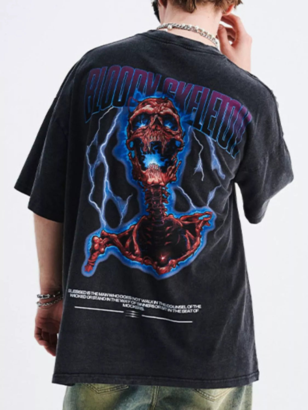 Men's Graphic Round Neck Short Sleeve T-Shirt - MDX Global Store