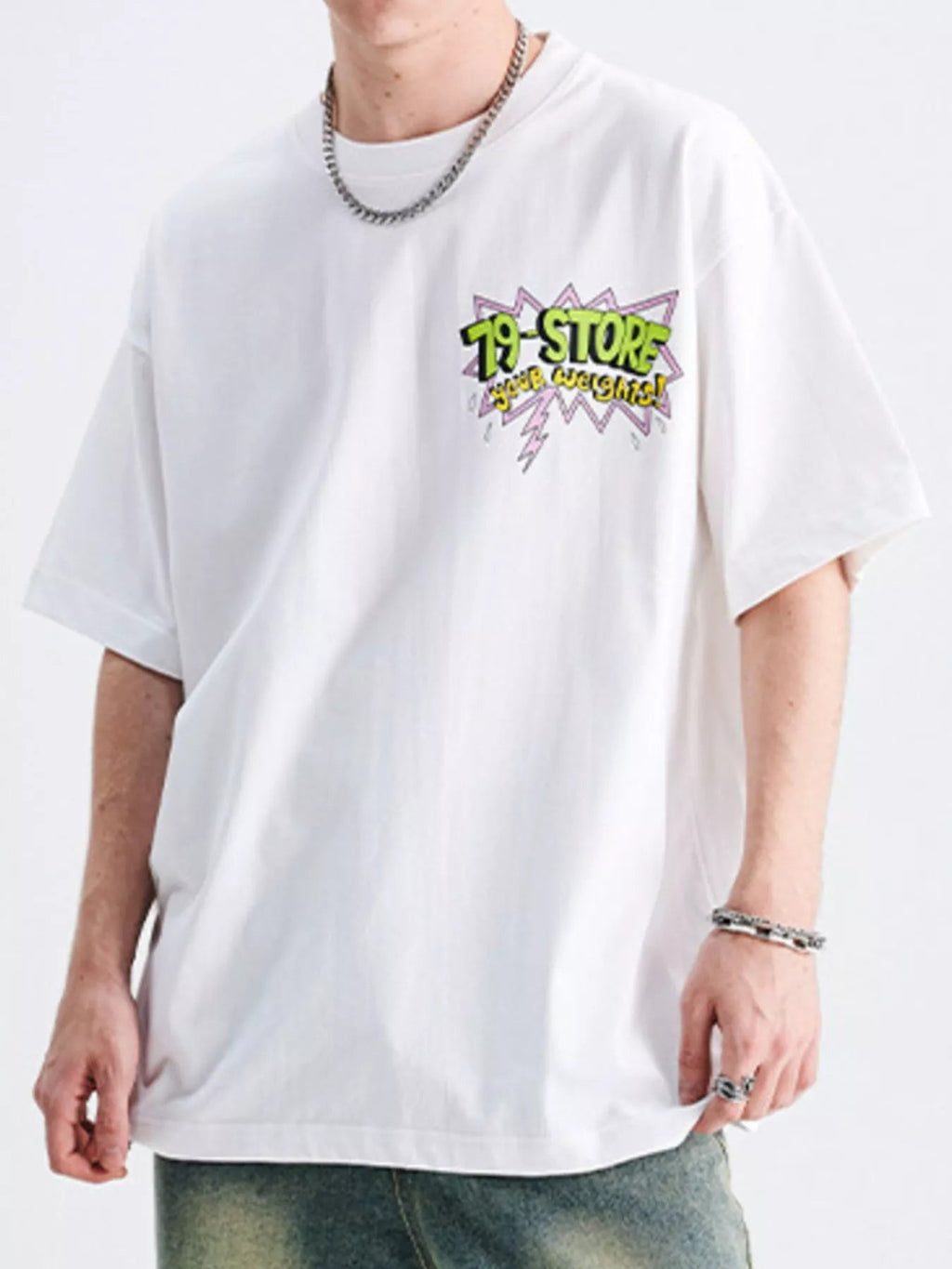 Men's Graphic Round Neck Short Sleeve T-Shirt - MDX Global Store