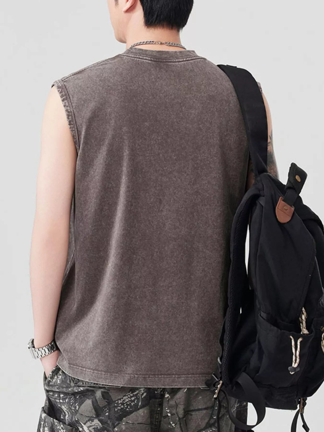 Men's Graphic Round Neck Tank - MDX Global Store