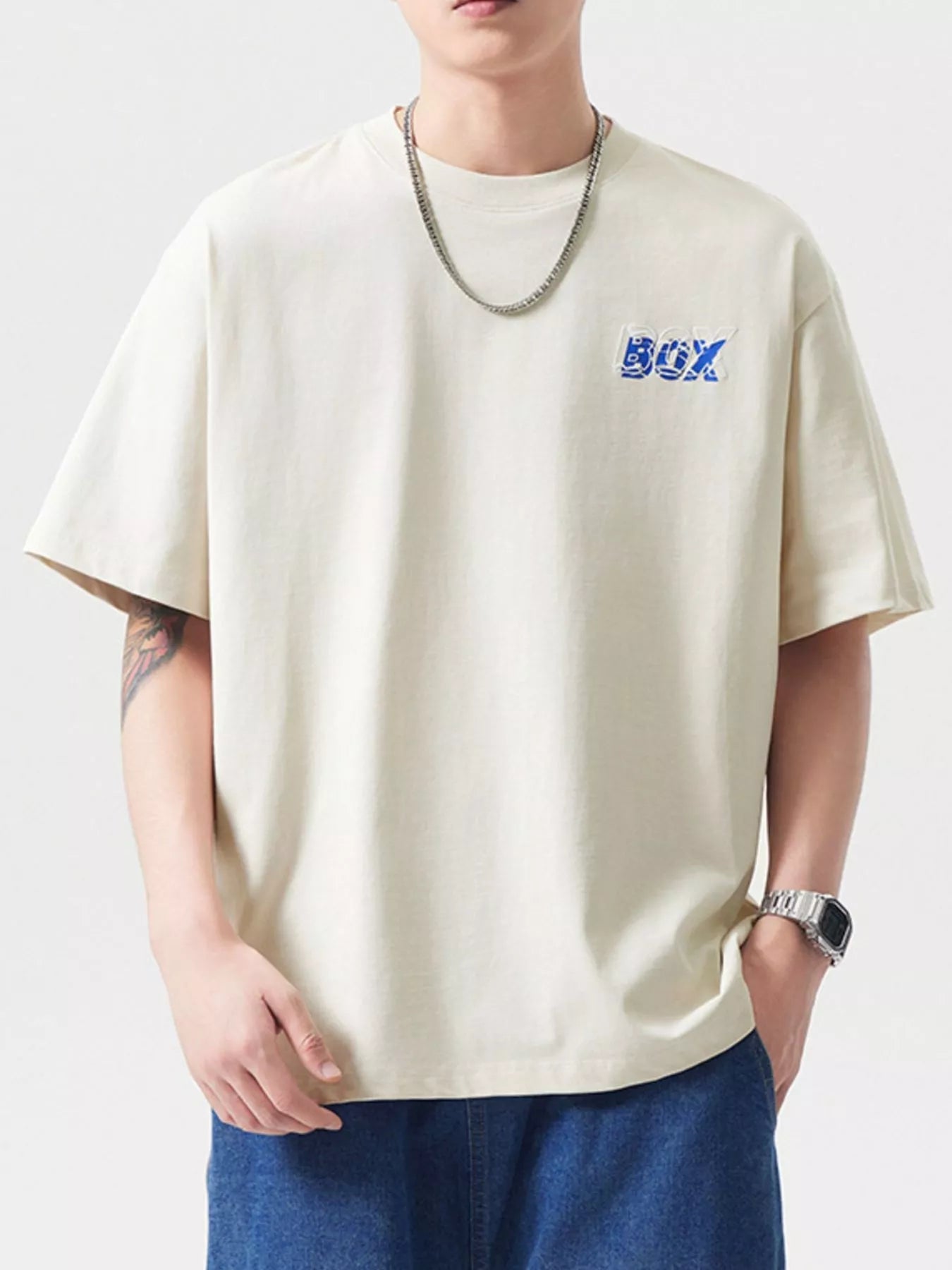 Men's Plus Size Big Box Graphic Casual T-Shirt - MDX Global Store