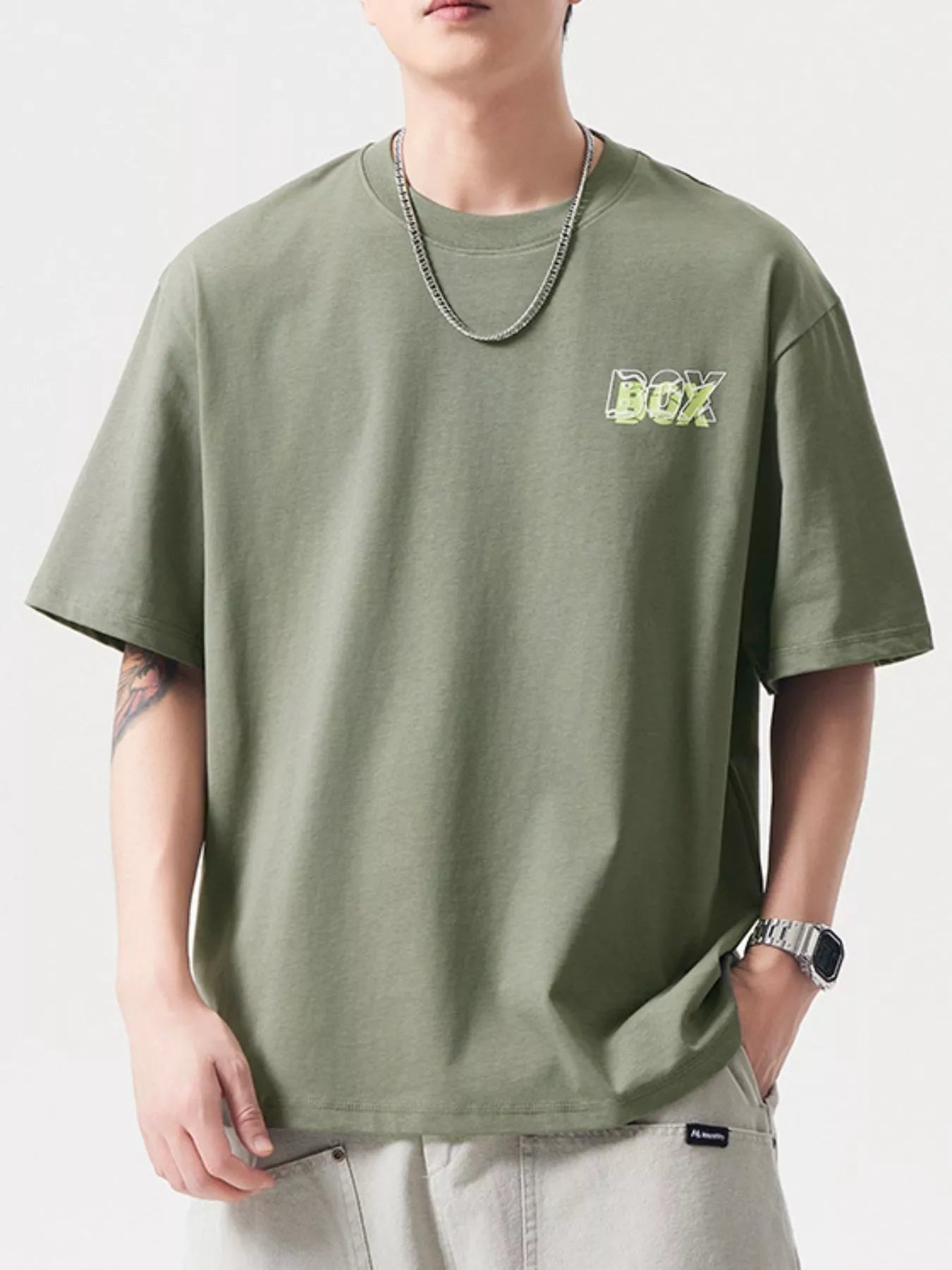 Men's Plus Size Big Box Graphic Casual T-Shirt - MDX Global Store