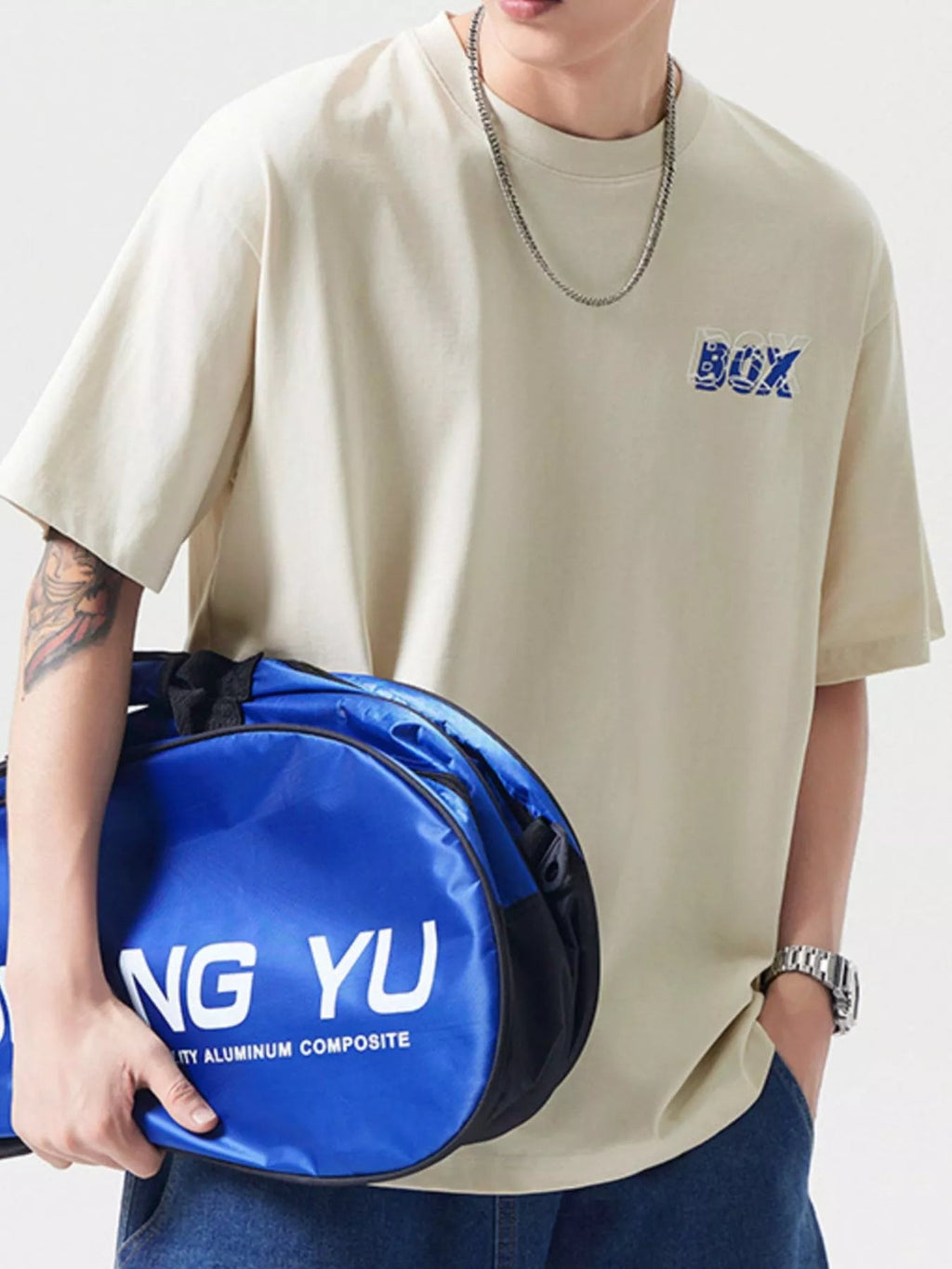 Men's Plus Size Big Box Graphic Casual T-Shirt - MDX Global Store