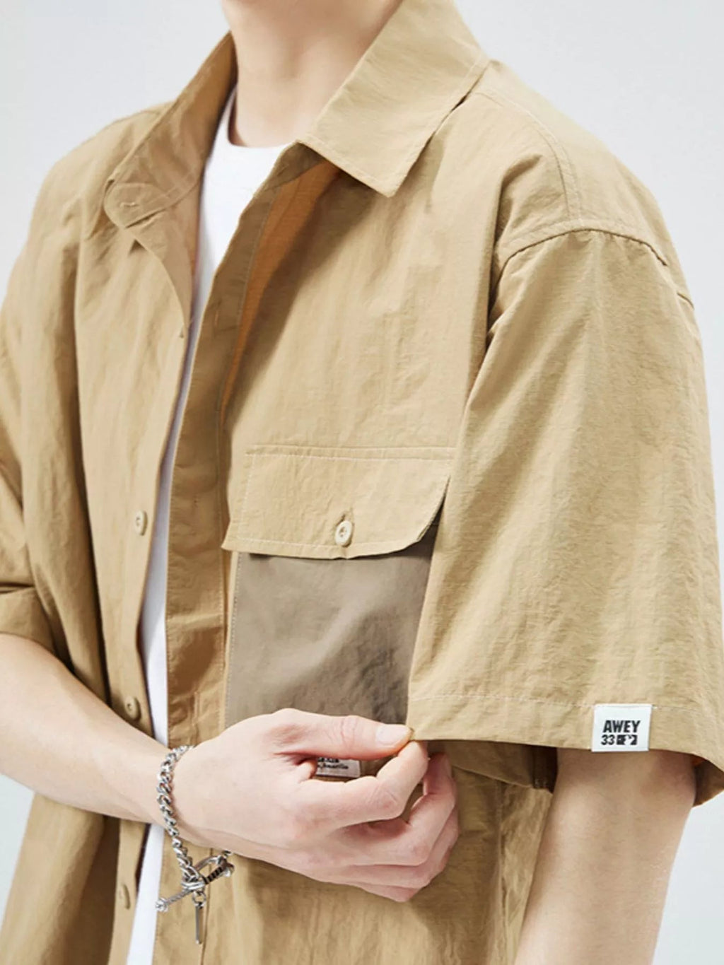 Men's Plus Size Button Up Short Sleeve Shirt - MDX Global Store