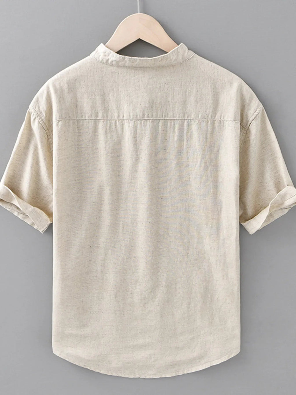 Men's Plus Size Casual Button Detail Short Sleeve Shirt - MDX Global Store