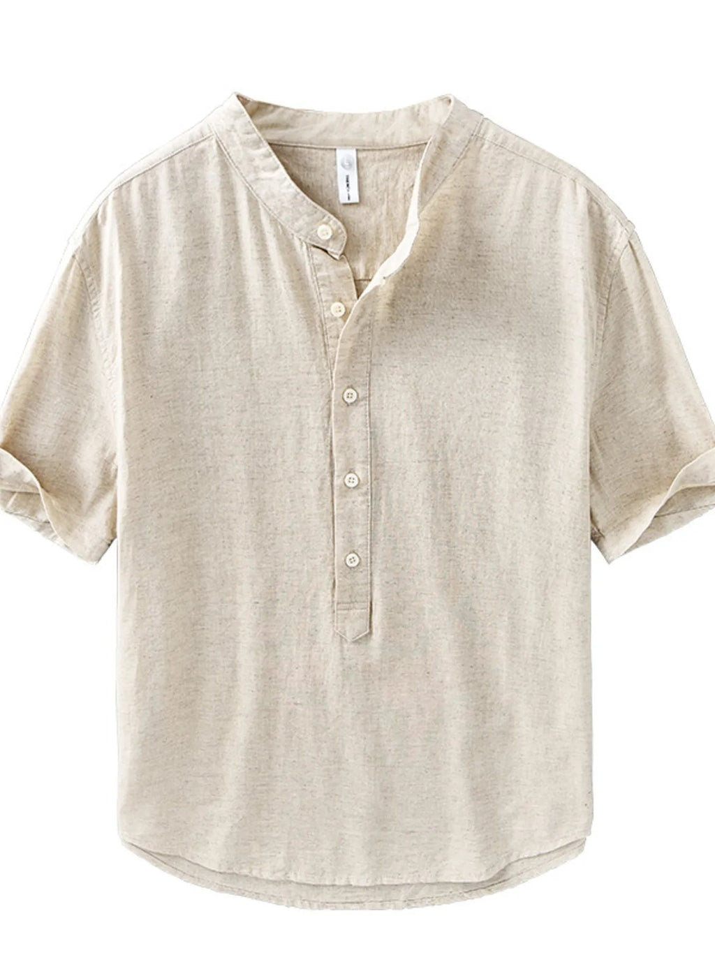 Men's Plus Size Casual Button Detail Short Sleeve Shirt - MDX Global Store