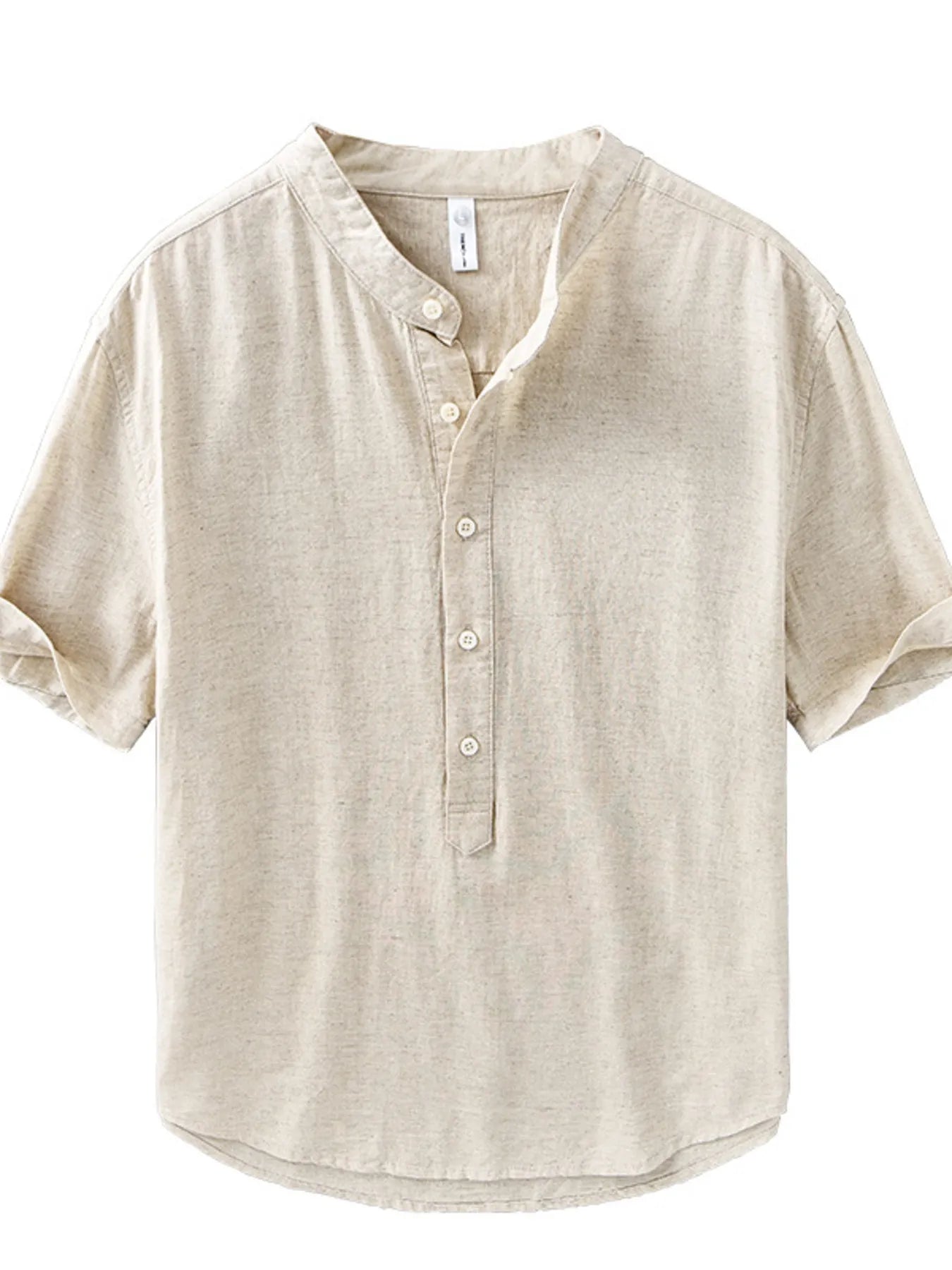 Men's Plus Size Casual Button Detail Short Sleeve Shirt - MDX Global Store