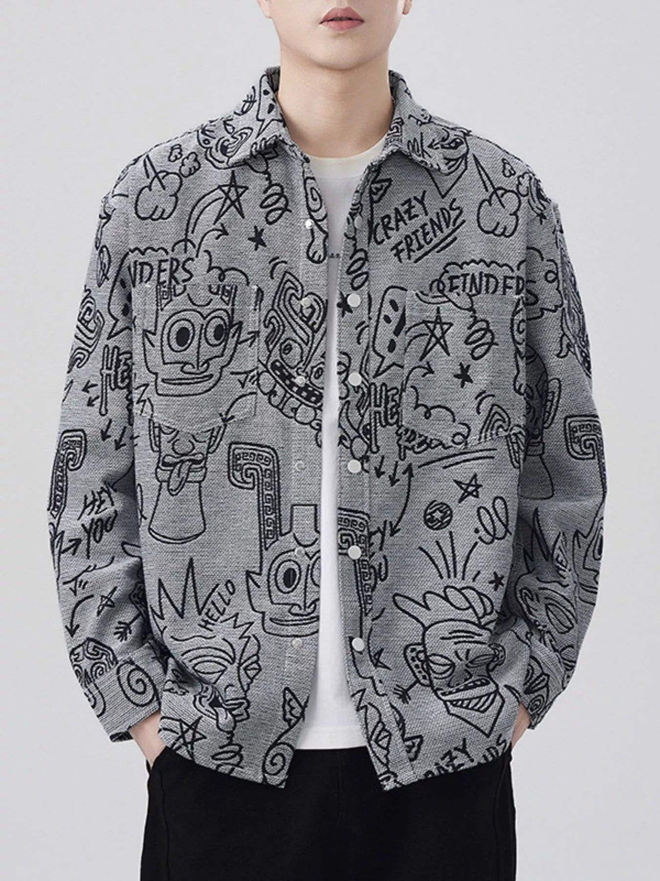 Men's Plus Size Casual Button Up Long Sleeve Shirt - MDX Global Store