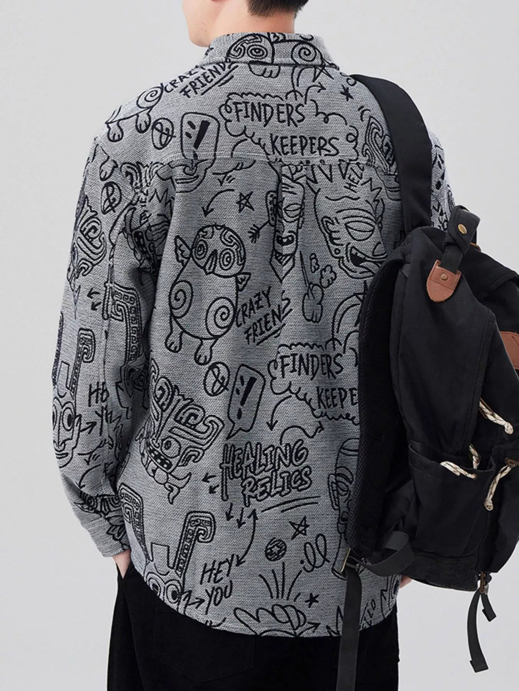 Men's Plus Size Casual Button Up Long Sleeve Shirt - MDX Global Store