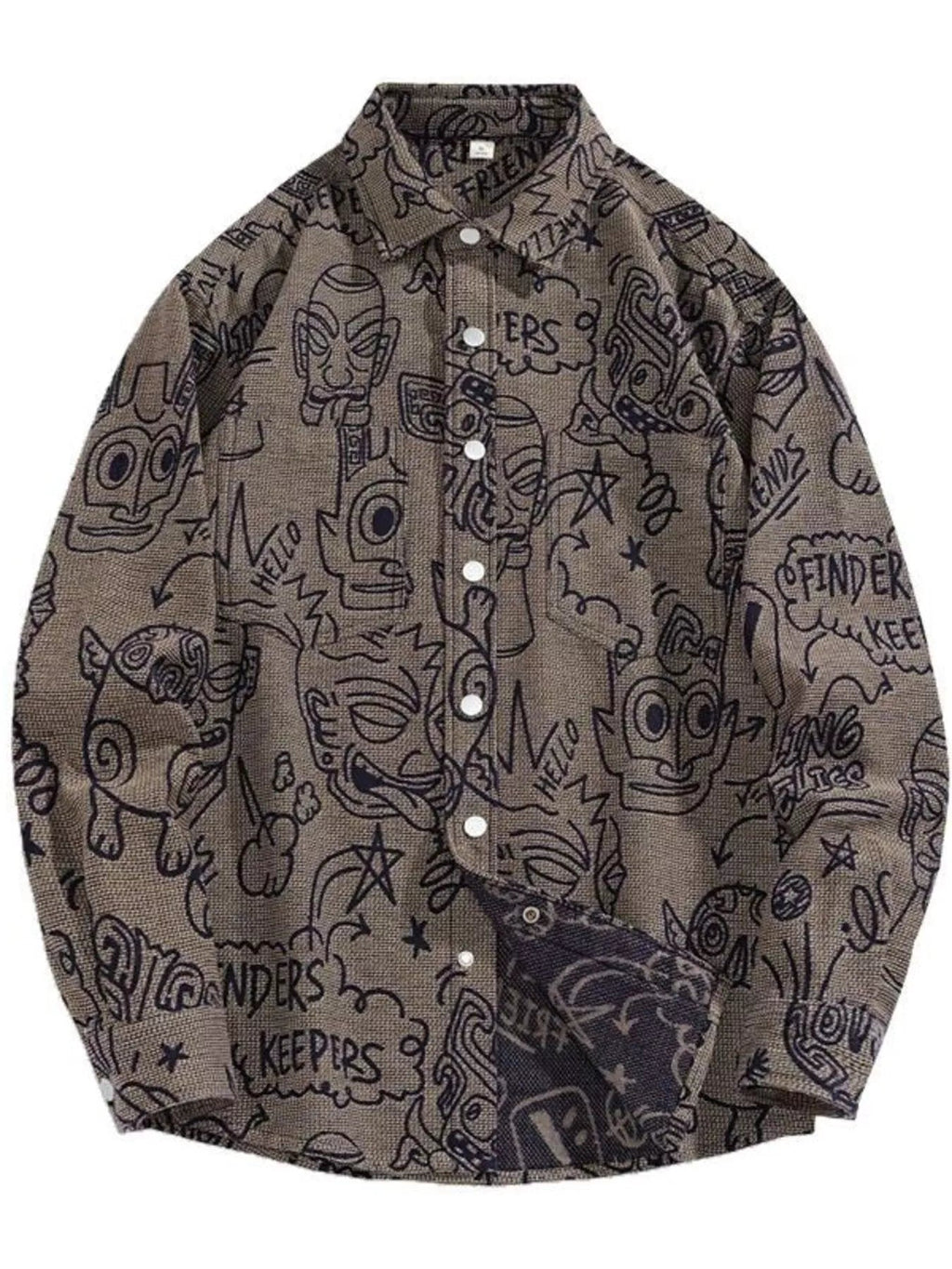 Men's Plus Size Casual Button Up Long Sleeve Shirt - MDX Global Store