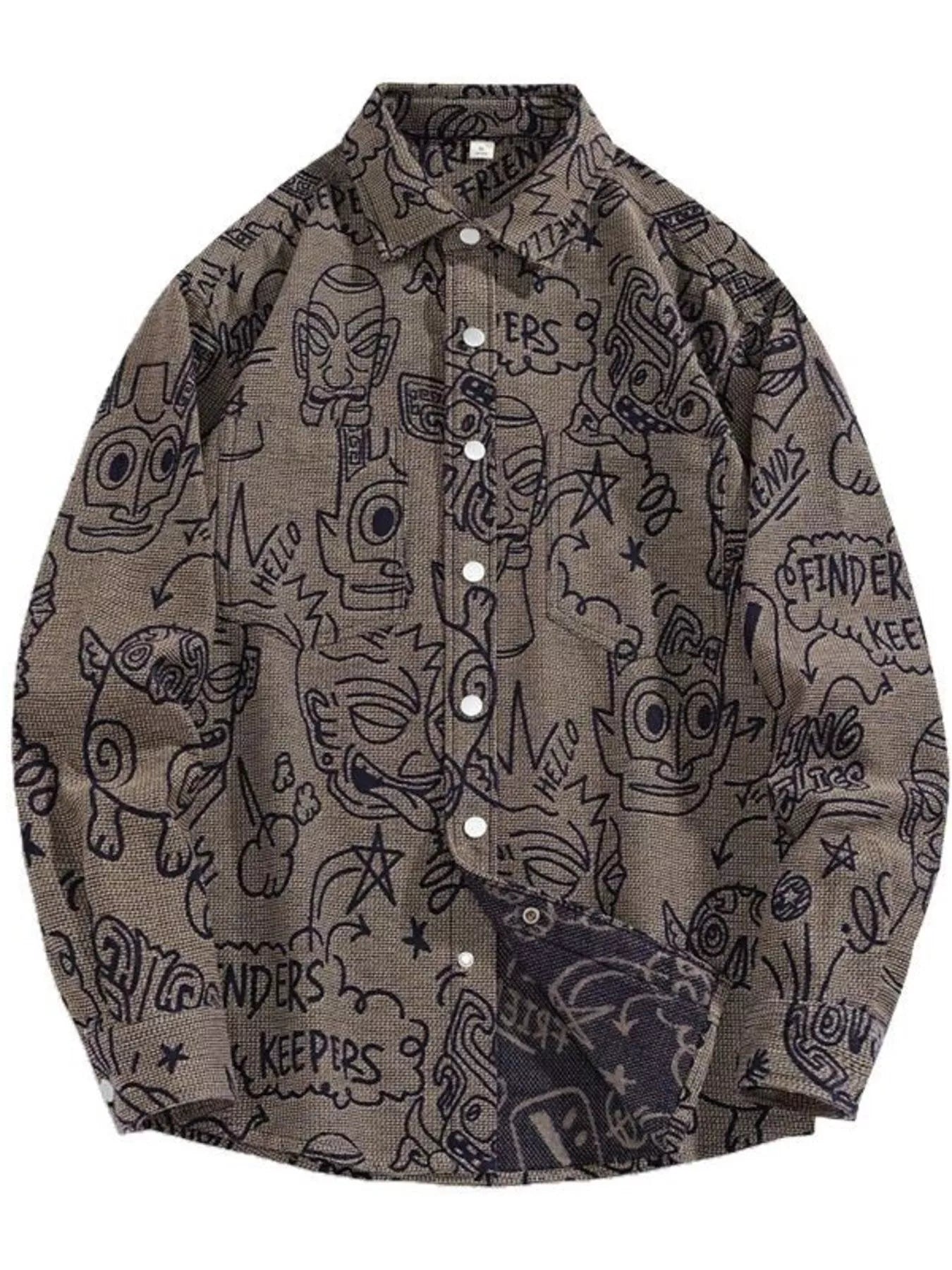 Men's Plus Size Casual Button Up Long Sleeve Shirt - MDX Global Store