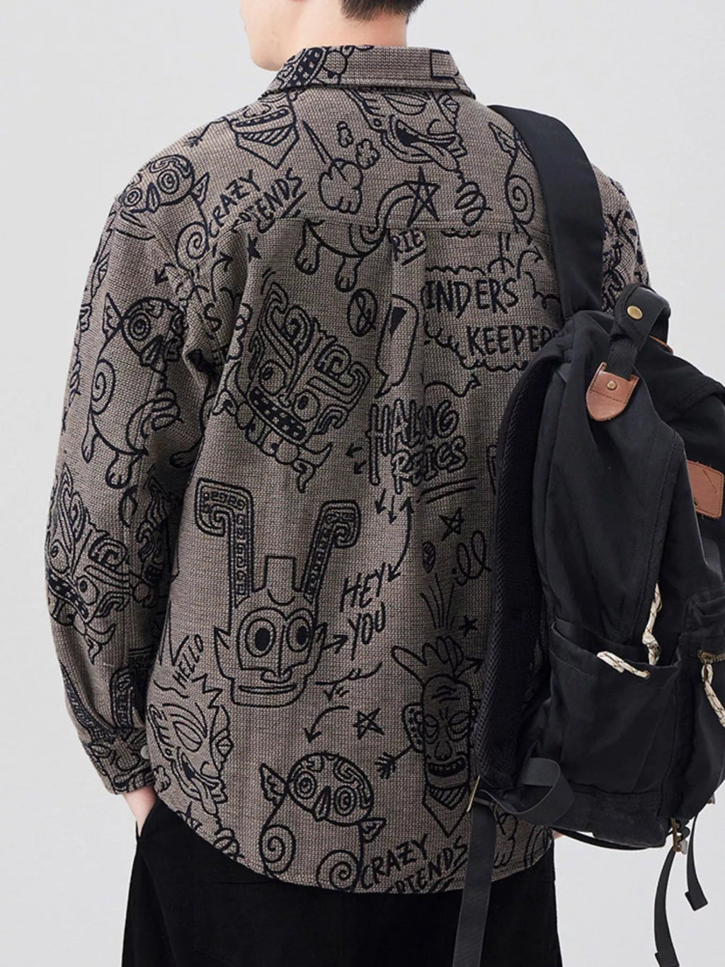 Men's Plus Size Casual Button Up Long Sleeve Shirt - MDX Global Store