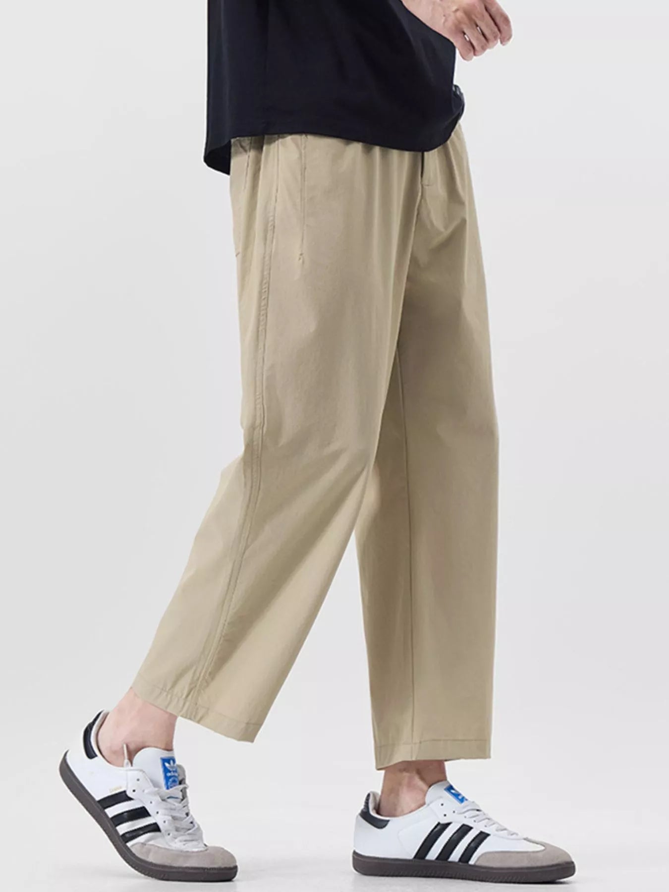 Men's Plus Size Casual Loose - Fit Cropped Pants - MDX Global Store