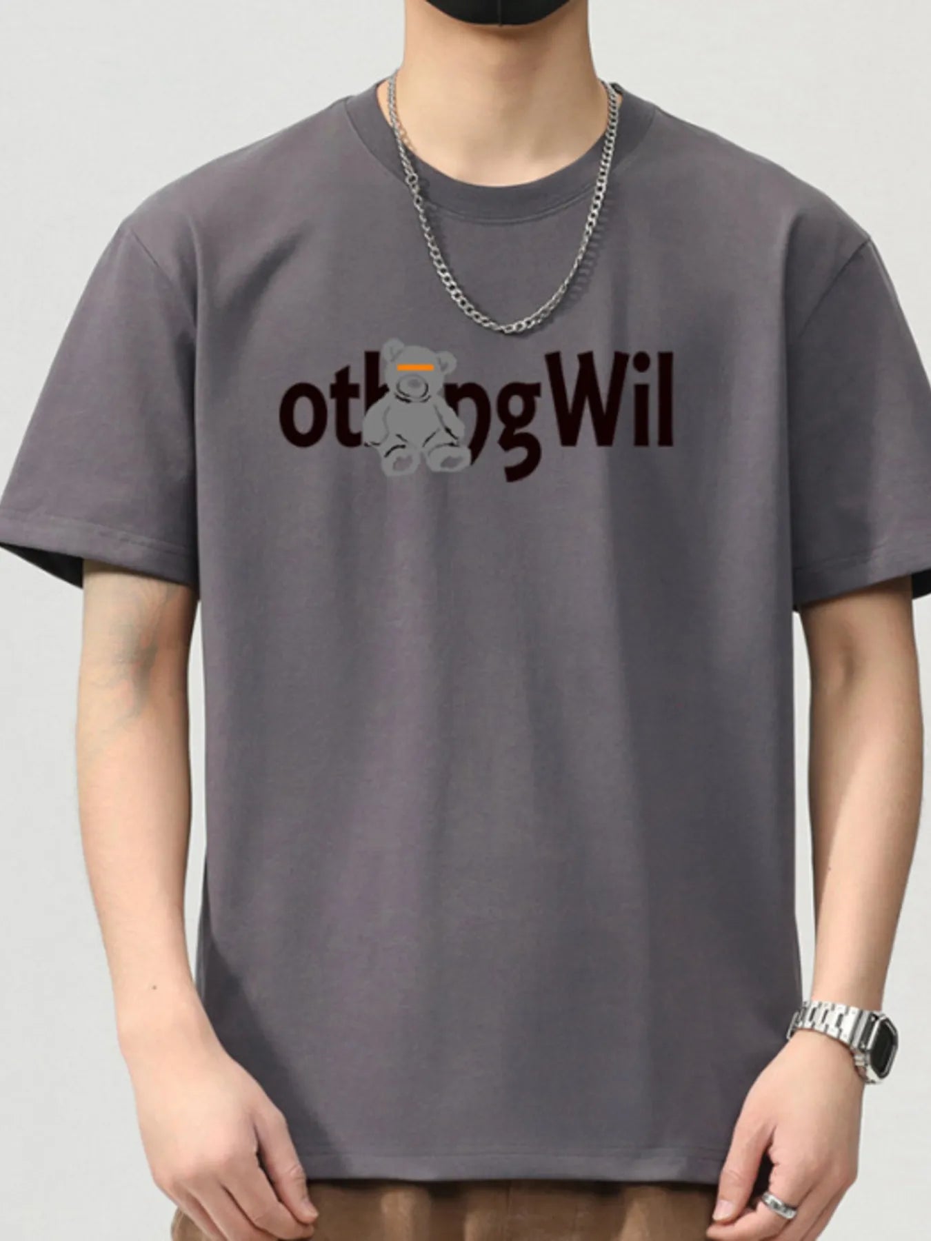 Men's Plus Size Graphic Round Neck Short Sleeve T-Shirt - MDX Global Store