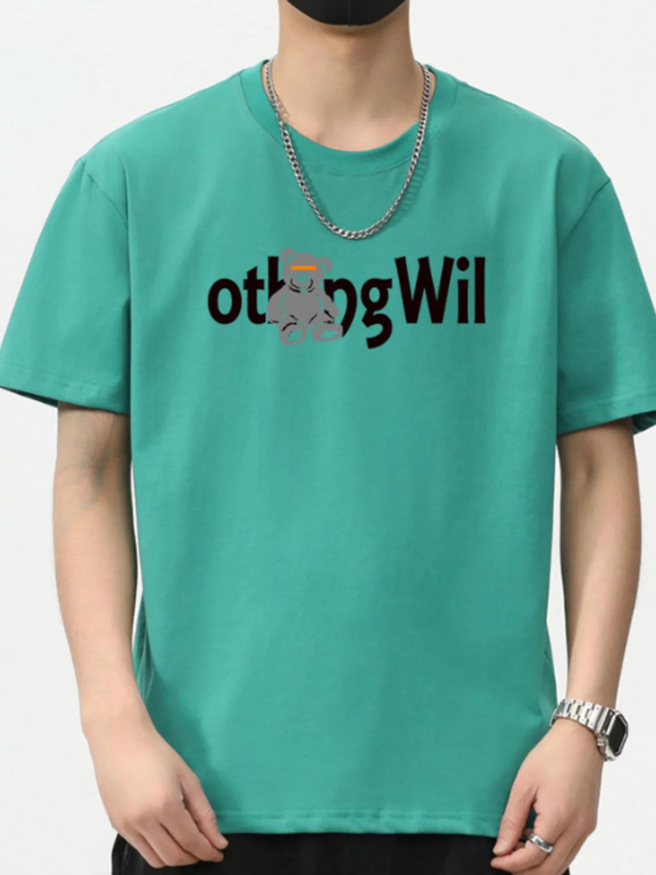 Men's Plus Size Graphic Round Neck Short Sleeve T-Shirt - MDX Global Store