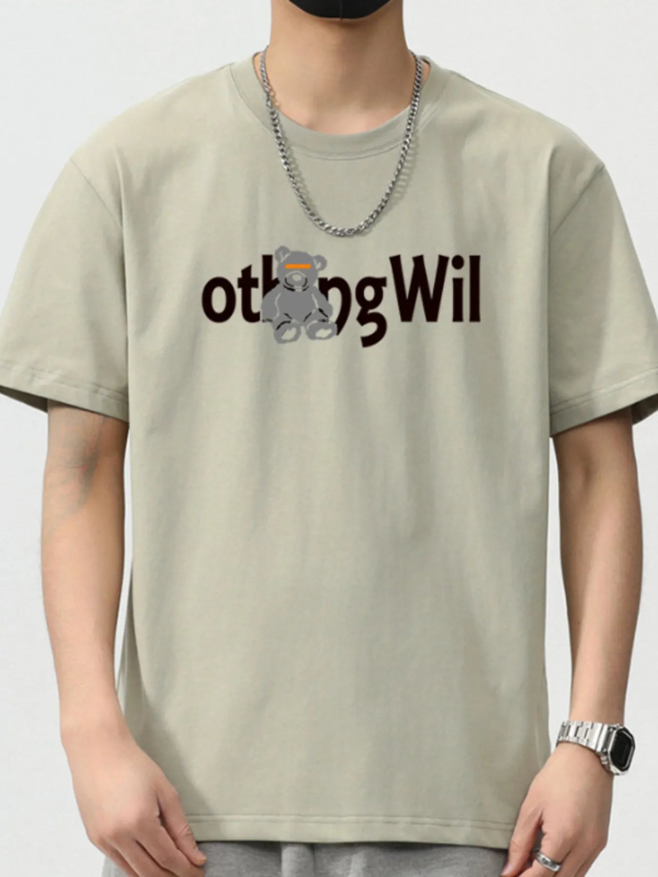 Men's Plus Size Graphic Round Neck Short Sleeve T-Shirt - MDX Global Store