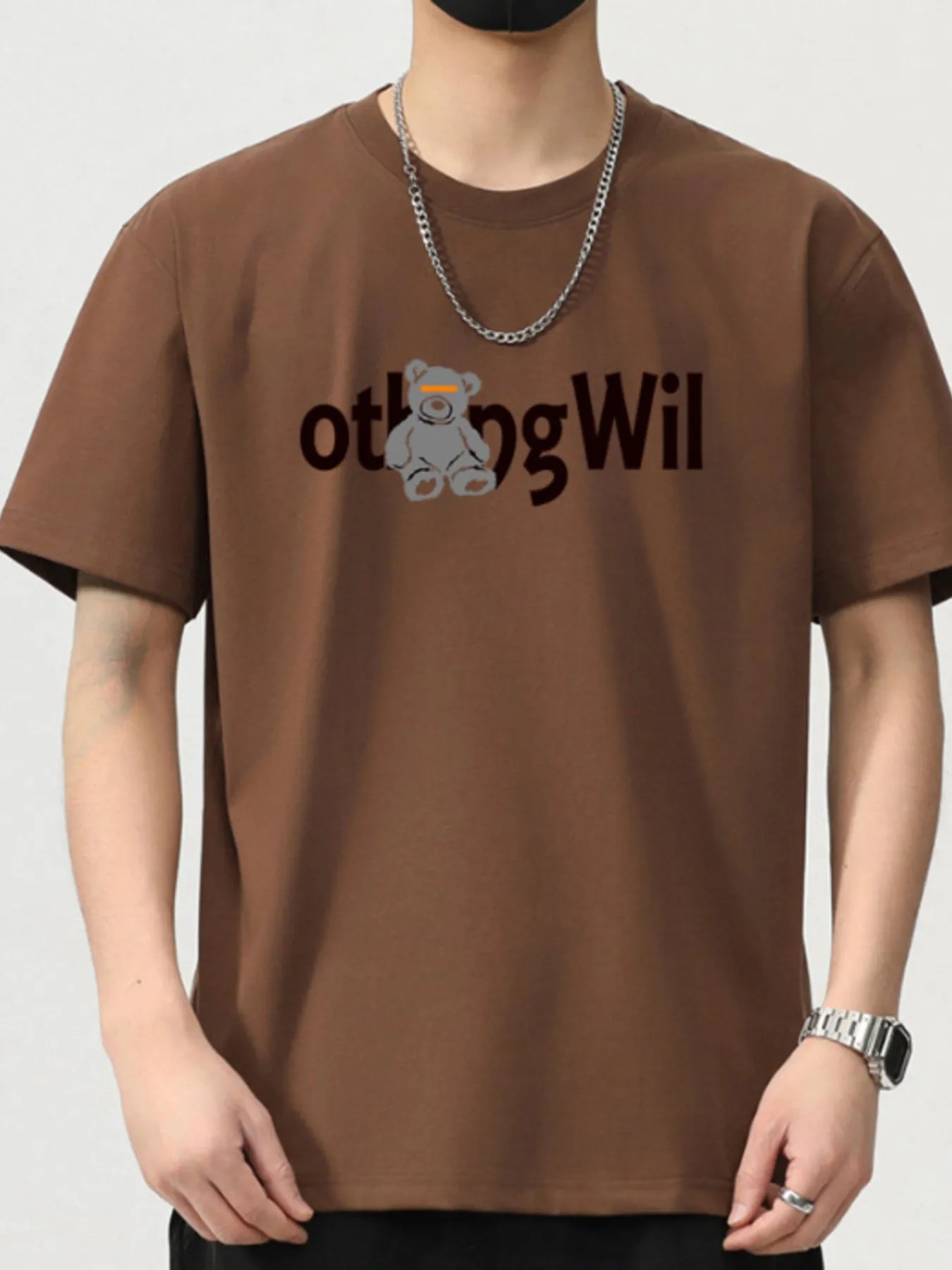 Men's Plus Size Graphic Round Neck Short Sleeve T-Shirt - MDX Global Store