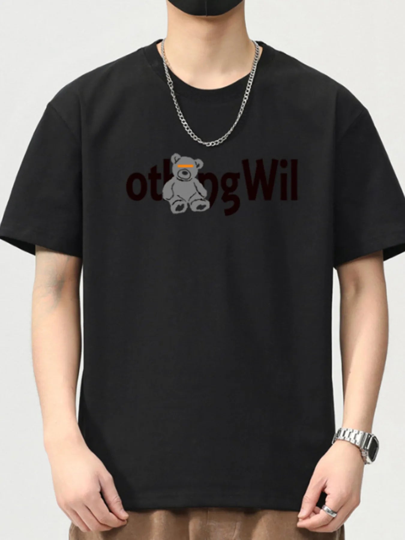 Men's Plus Size Graphic Round Neck Short Sleeve T-Shirt - MDX Global Store