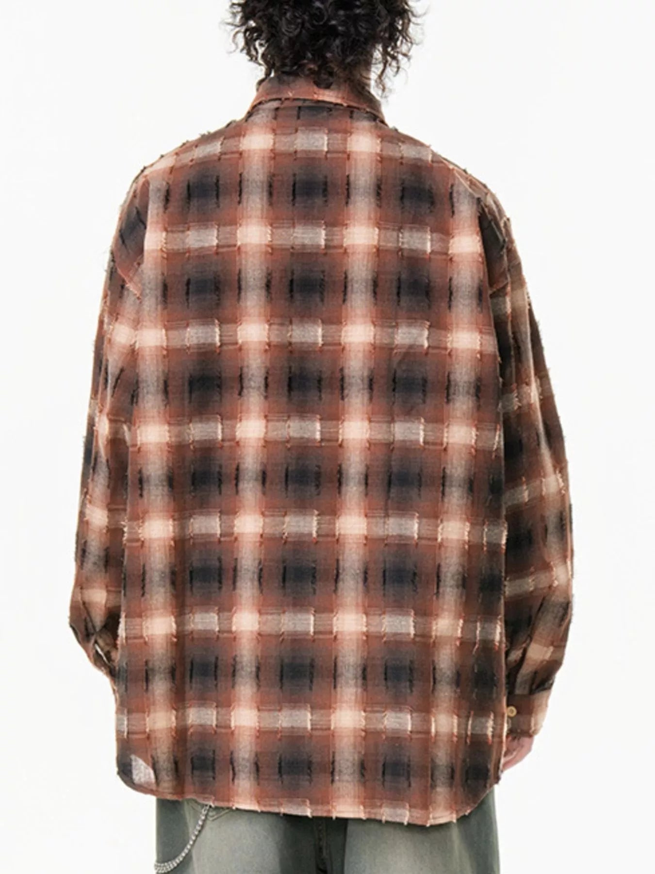 Men's Plus Size Plaid Button Up Long Sleeve Shirt - MDX Global Store