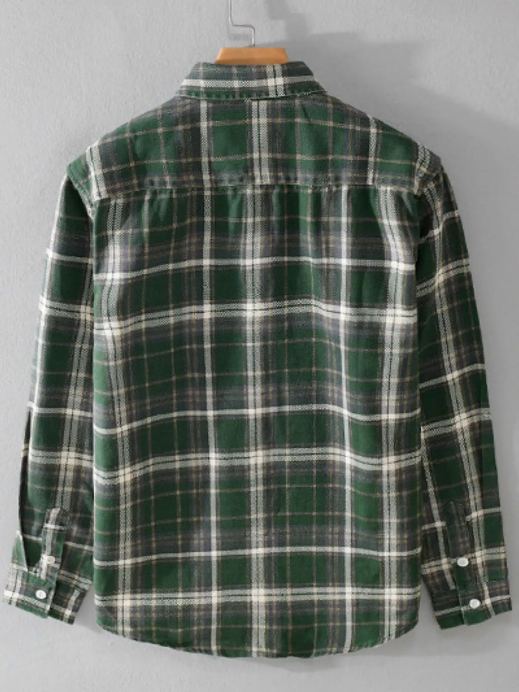 Men's Plus Size Plaid Button Up Long Sleeve Shirt - MDX Global Store