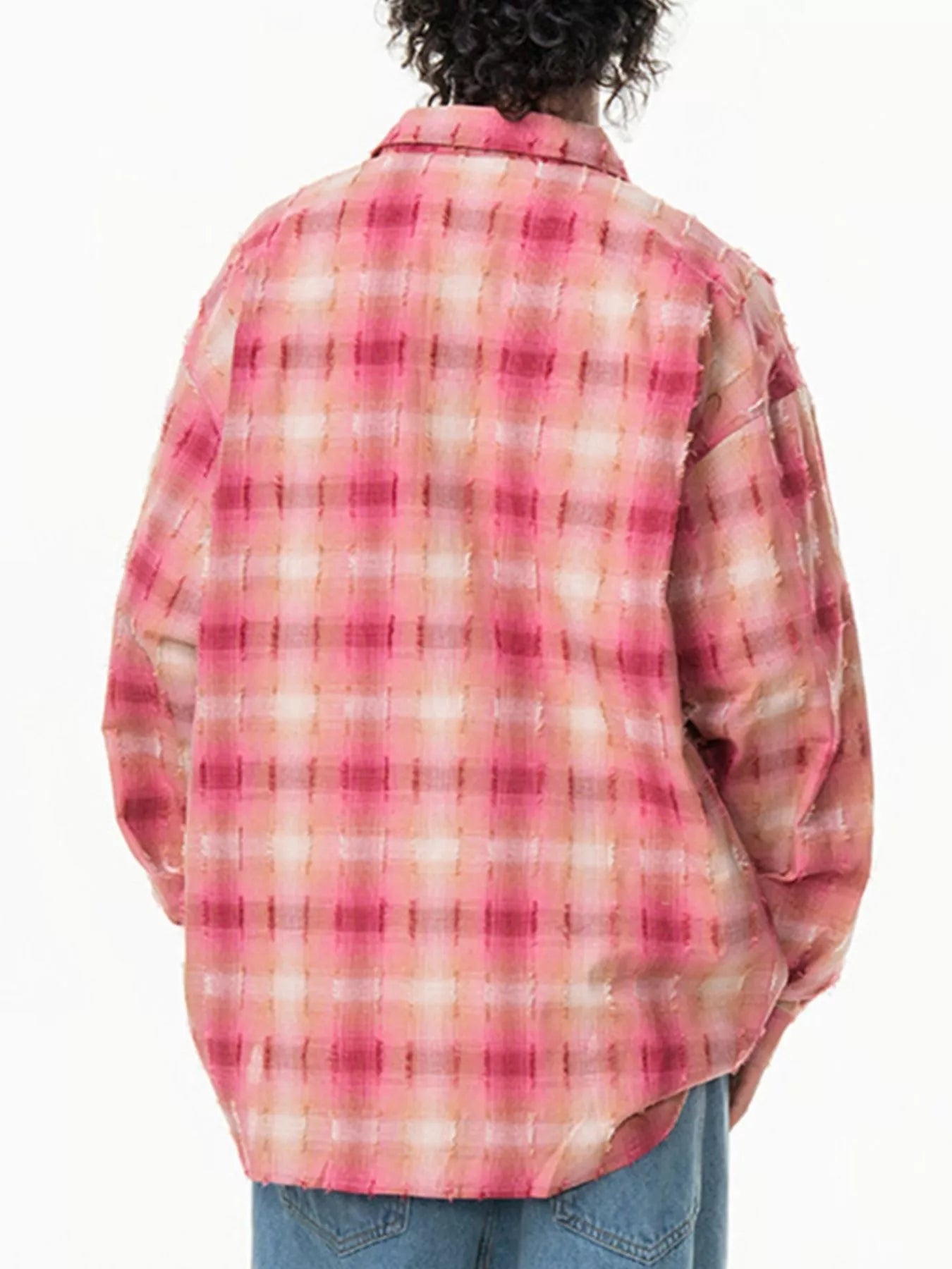 Men's Plus Size Plaid Button Up Long Sleeve Shirt - MDX Global Store